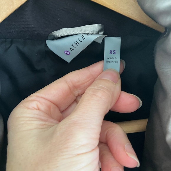 Athleta down jacket pewter/silver, size XS - Picture 2 of 8